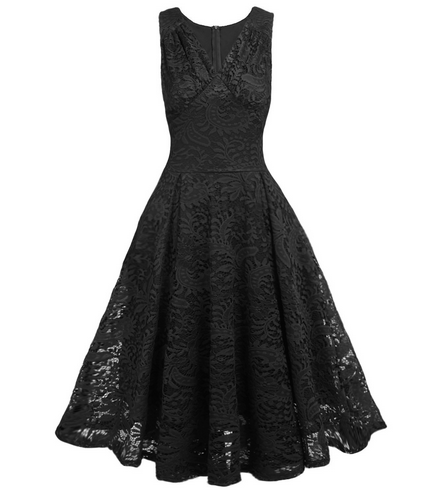 Sleeveless Lace Dress