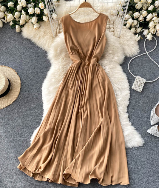 Fold Sleeveless Dress