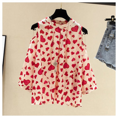 Off The Shoulder Chiffon Top