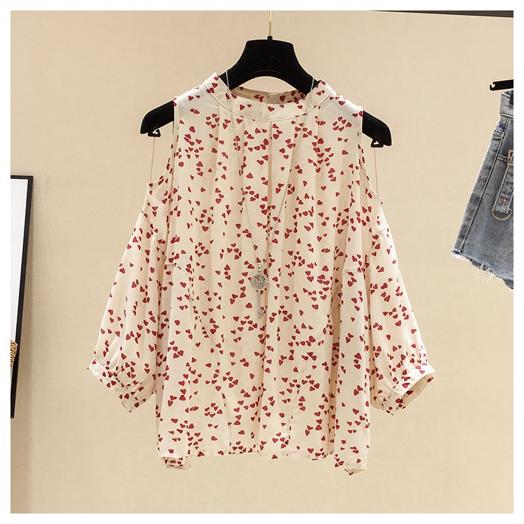 Off The Shoulder Chiffon Top