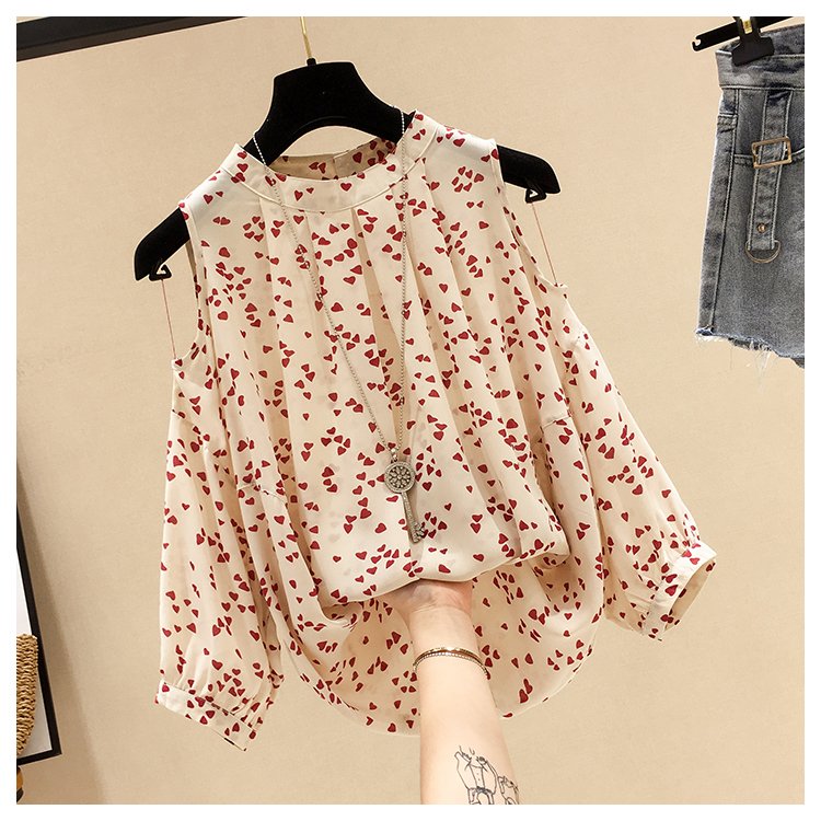 Off The Shoulder Chiffon Top