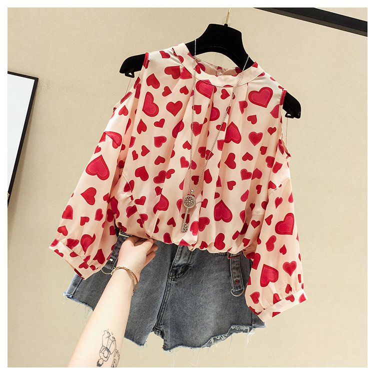 Off The Shoulder Chiffon Top