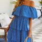 Off The Shoulder Dots Dress
