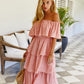 Off The Shoulder Dots Dress