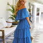Off The Shoulder Dots Dress