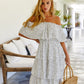 Off The Shoulder Dots Dress