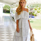 Off The Shoulder Dots Dress
