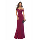 Off The Shoulder Slit Maxi Dress
