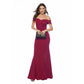 Off The Shoulder Slit Maxi Dress