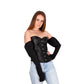 Off The Shoulder Back Lace Up Top