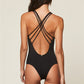 One Piece Solid Color Bikini