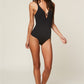 One Piece Solid Color Bikini