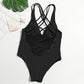 One Piece Solid Color Bikini