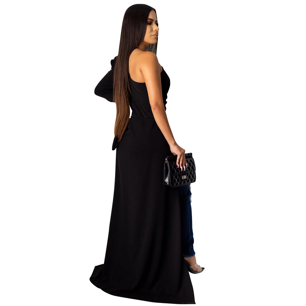 One Shoulder Irregular Top