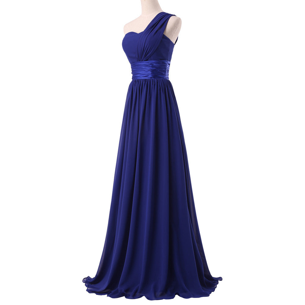 One Shoulder Maxi Party Dress