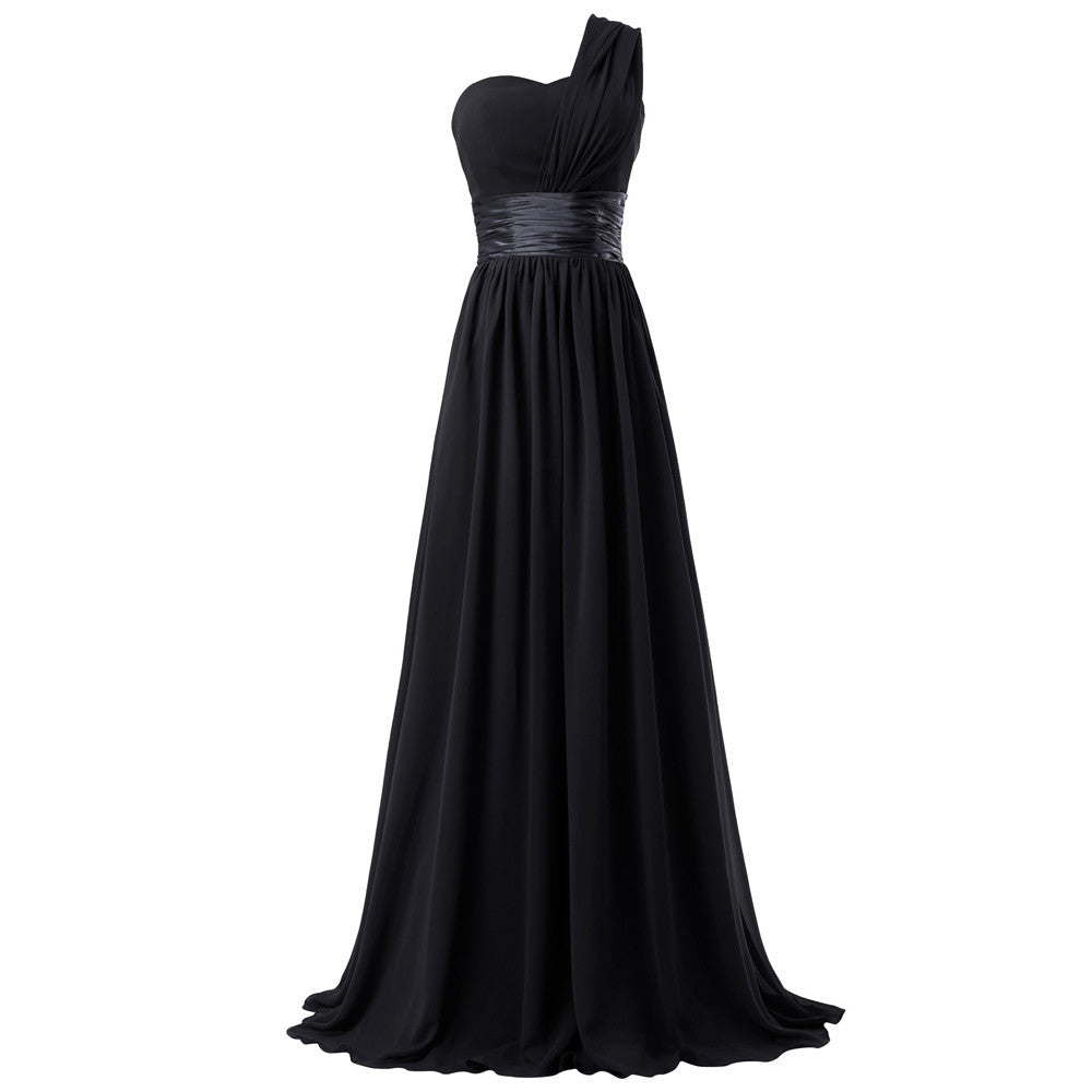 One Shoulder Maxi Party Dress