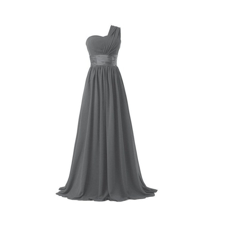 One Shoulder Maxi Party Dress