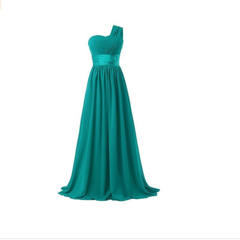 One Shoulder Maxi Party Dress