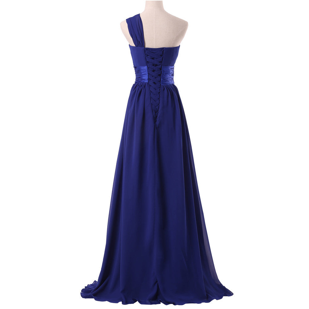 One Shoulder Maxi Party Dress