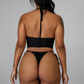 Cross Hollow Out Bikini Set