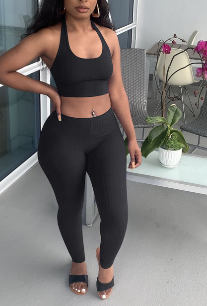 Halter Neck Top And Trousers