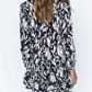 Floral Deep V neck Dress