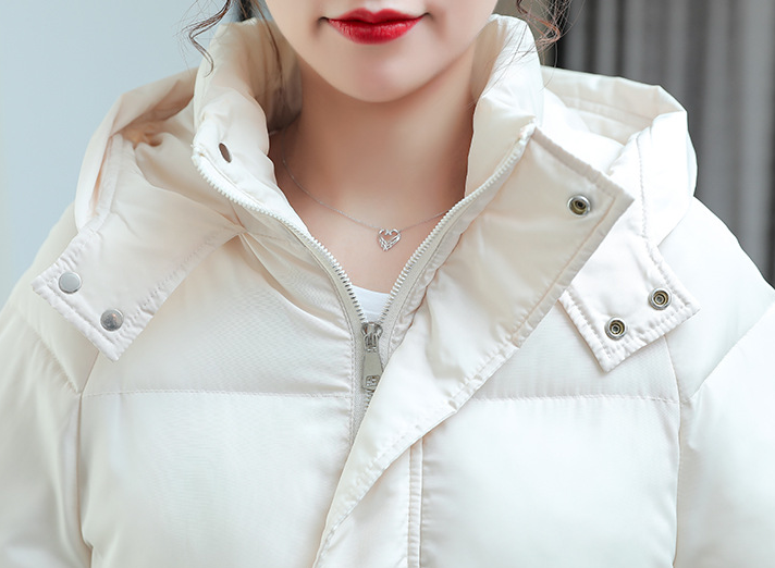 Hooded casual down cotton jacket