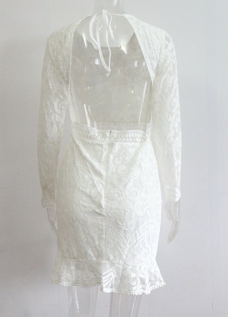 Lace Backless Dress