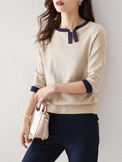 Casual knitted sweater top