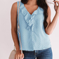 Ruffles V Neck Chiffon Top
