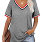 Casual. V Neck Top