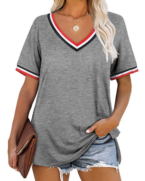Casual. V Neck Top