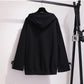 Plus Size Floral Hooded Sweatshirt