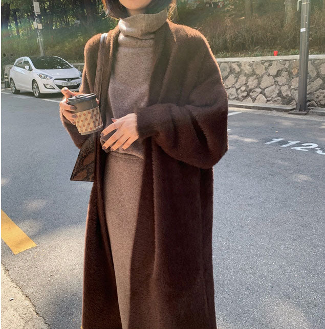 Plush Cardigan Coat