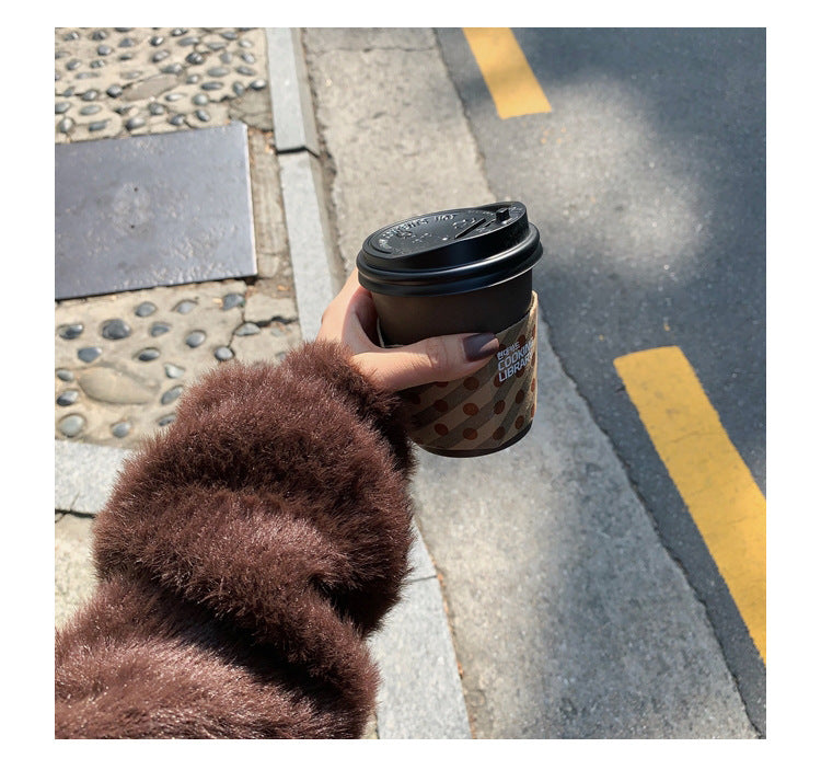 Plush Cardigan Coat