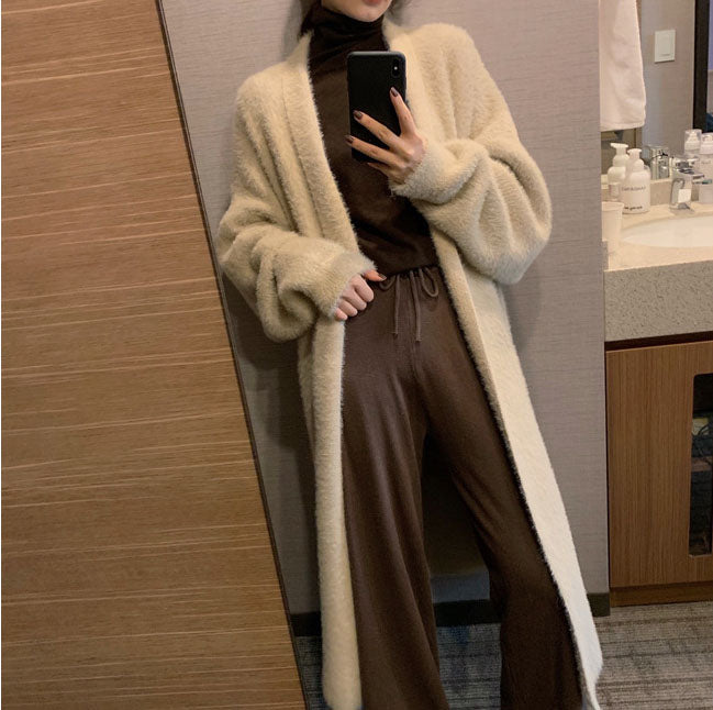 Plush Cardigan Coat