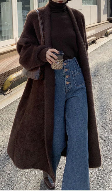 Plush Cardigan Coat
