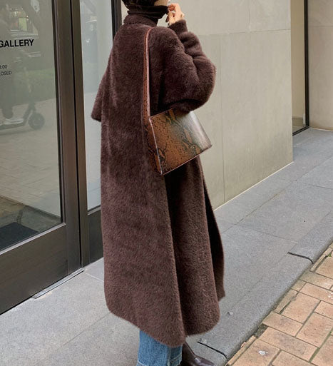 Plush Cardigan Coat
