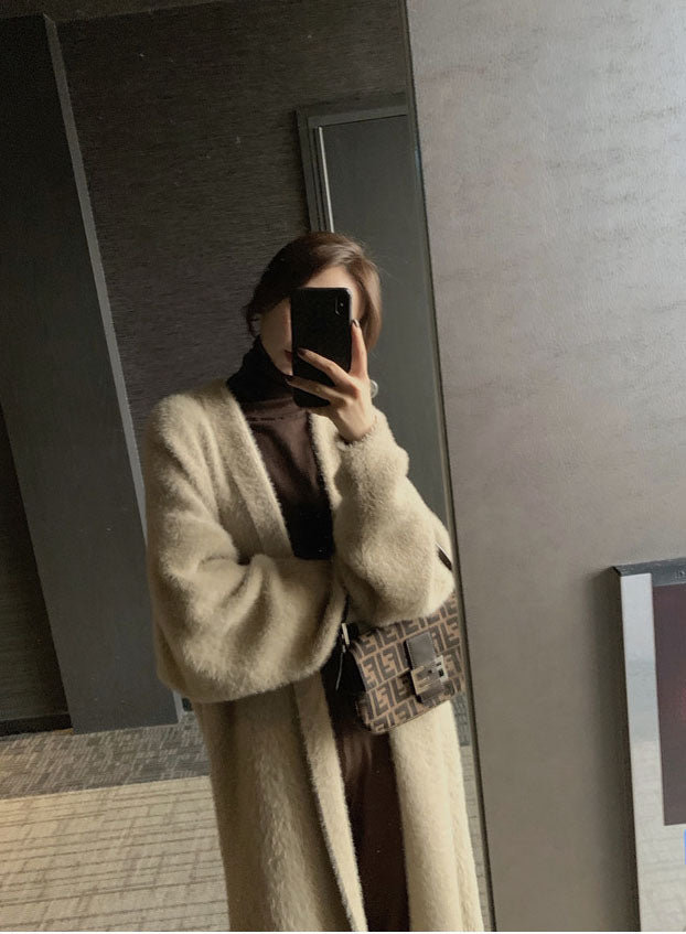 Plush Cardigan Coat