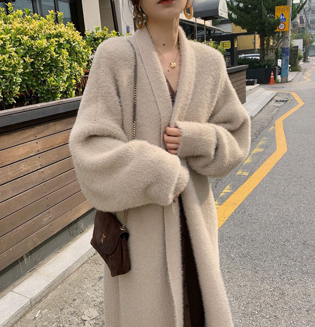 Plush Cardigan Coat