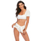 Puff Sleeve Bikini Set