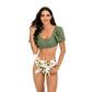 Puff Sleeve Bikini Set