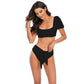 Puff Sleeve Bikini Set