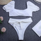 Puff Sleeve Bikini Set