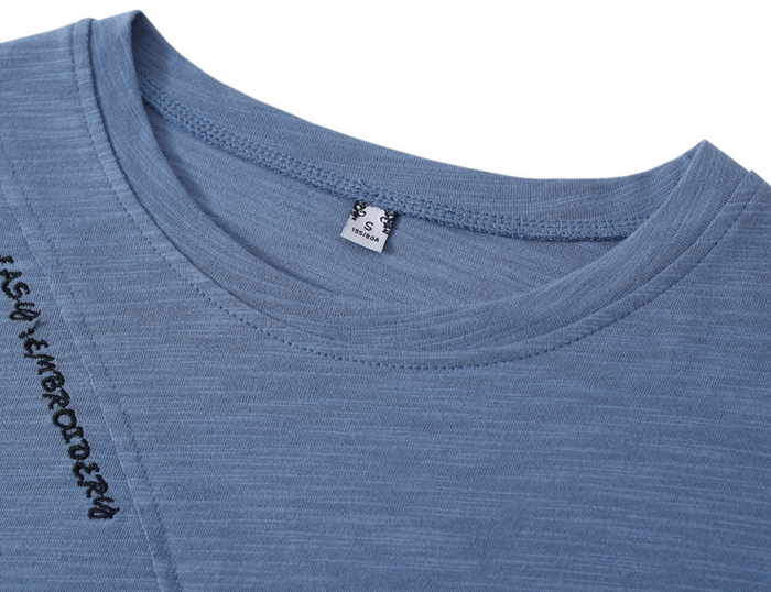 Pure cotton casual long-sleeved T-shirt