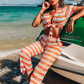 Stripe Beach Two Pieces Set