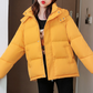 Hooded casual down cotton jacket