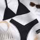 Solid Color Bikini Set