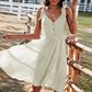 Sleeveless V Neck Dress