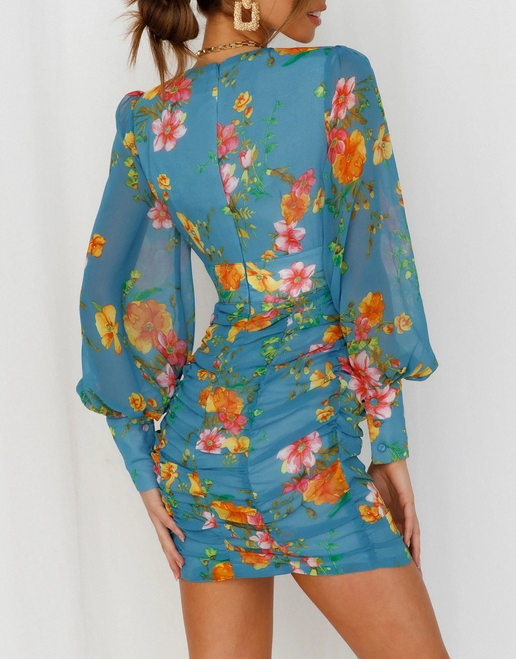 Puff sleeve Floral Dress